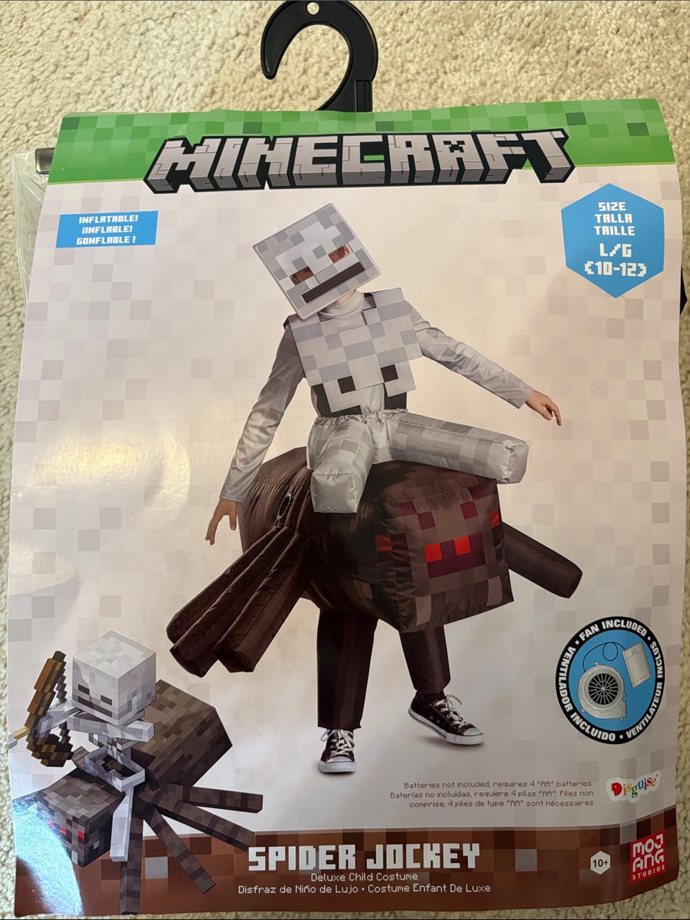Minecraft Spider Jockey Inflatable Costume